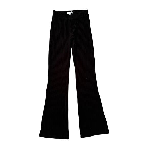 Urban Outfitters black velvet corduroy flare pants size XS - Picture 1 of 11